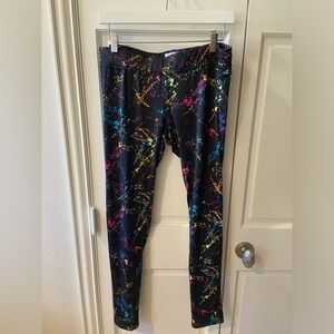 Tipsy Elves Multicolor Splatter Leggings